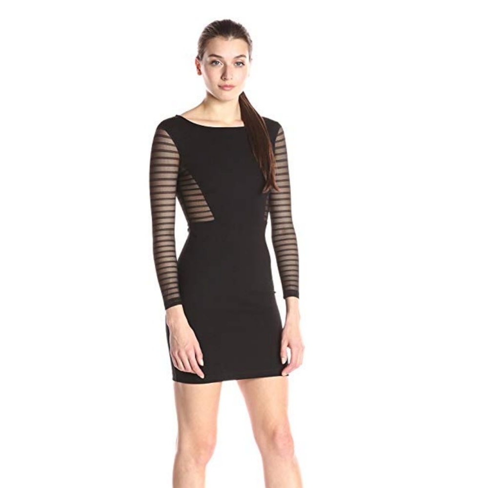 French Connection ~ Bette Mesh Inset Jersey Dress - Picture 1 of 10